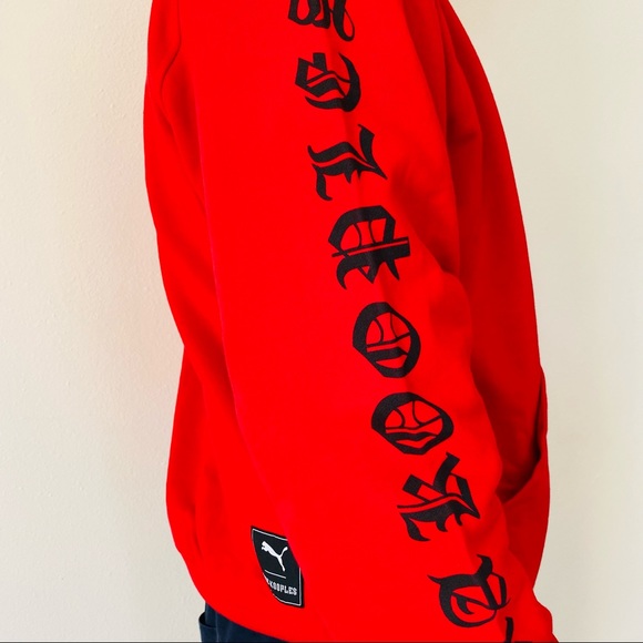 New The Kooples Sport PUMA graphic sleeve cotton hoodie - Picture 12 of 12